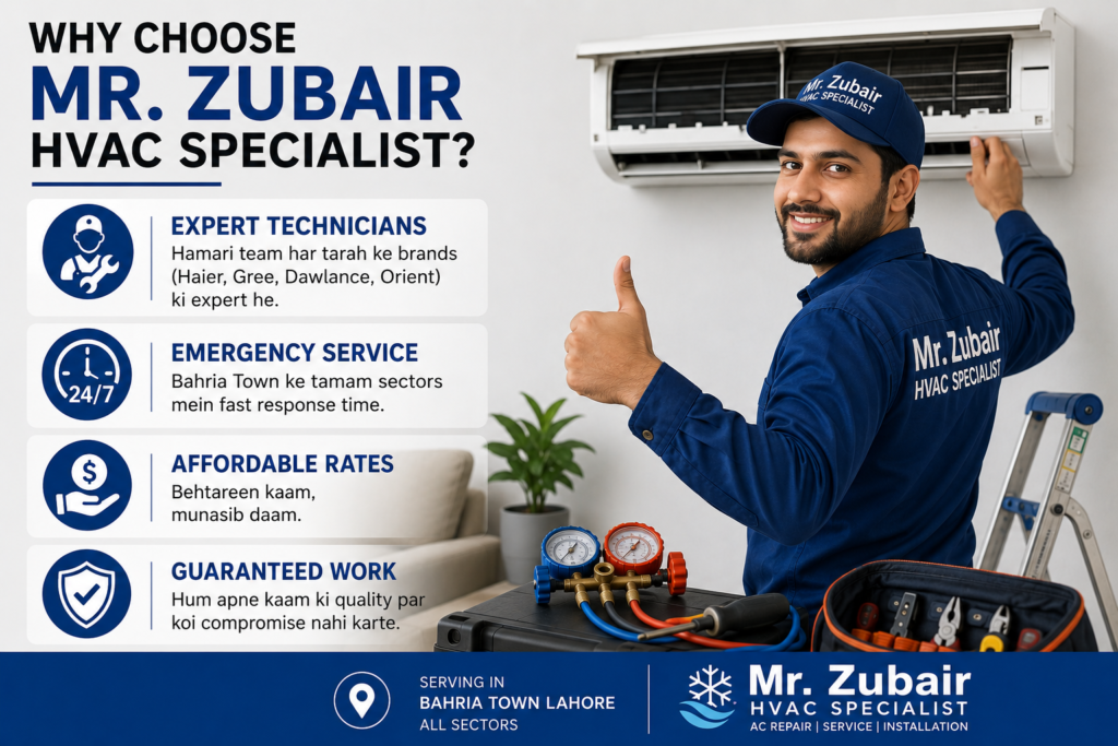 ac repair bahria town lahore